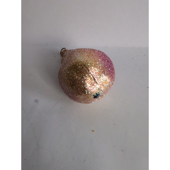Christopher Radko Sugared Pear Christmas Ornament Vtg Retired Fruit - Picture 3 of 4